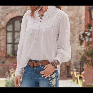 Blanche Prairie Cotton top. New from Sundance